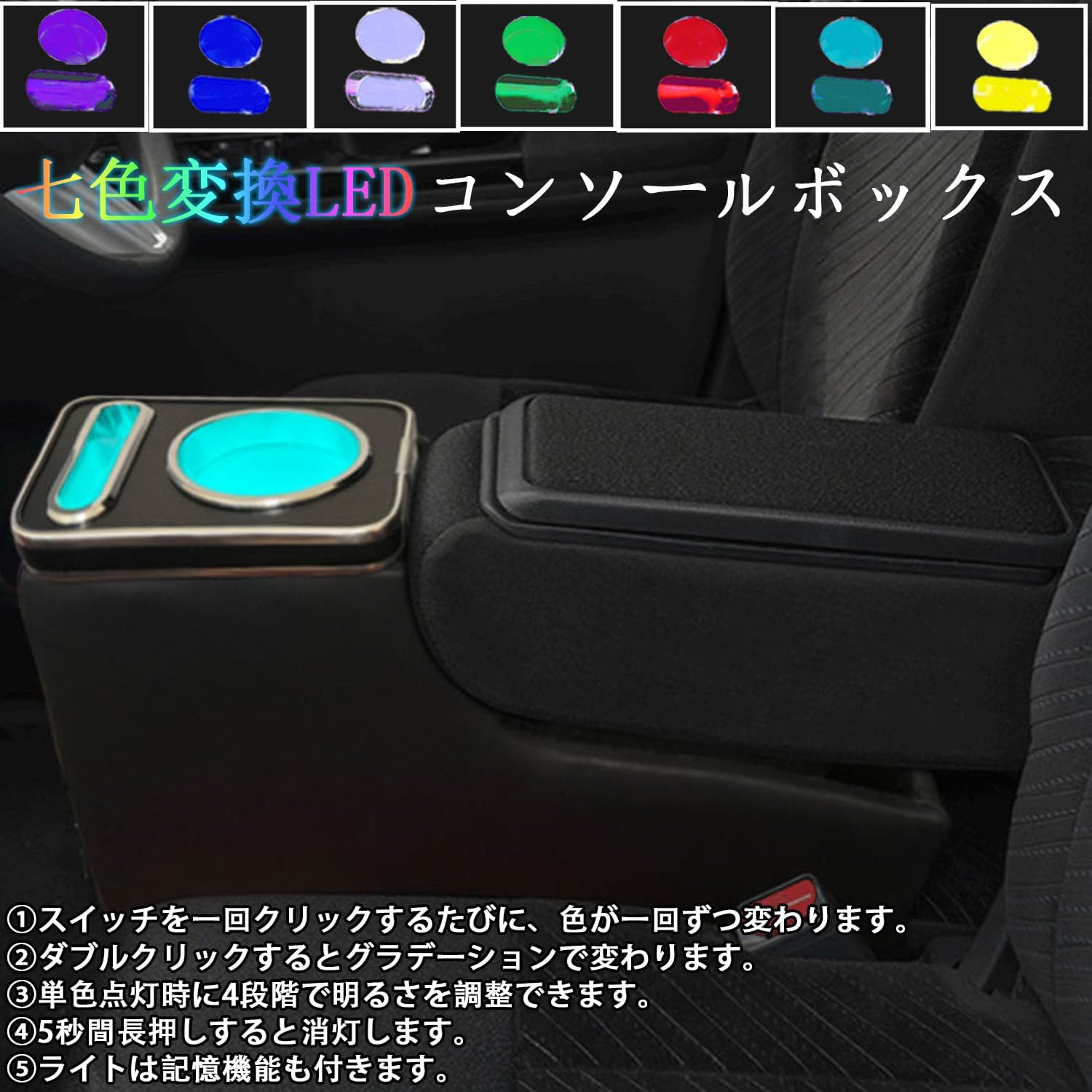 【7/15限定ポイント10倍】ダイハツタント/タントカスタム専用コンソールボックスLA650S/660S用アームレストコンソールTANTO/TANTOCUSTOMに適用タイプC&タイプAポート付き車内収納ボックスタントカスタムパーツ車種専用設計