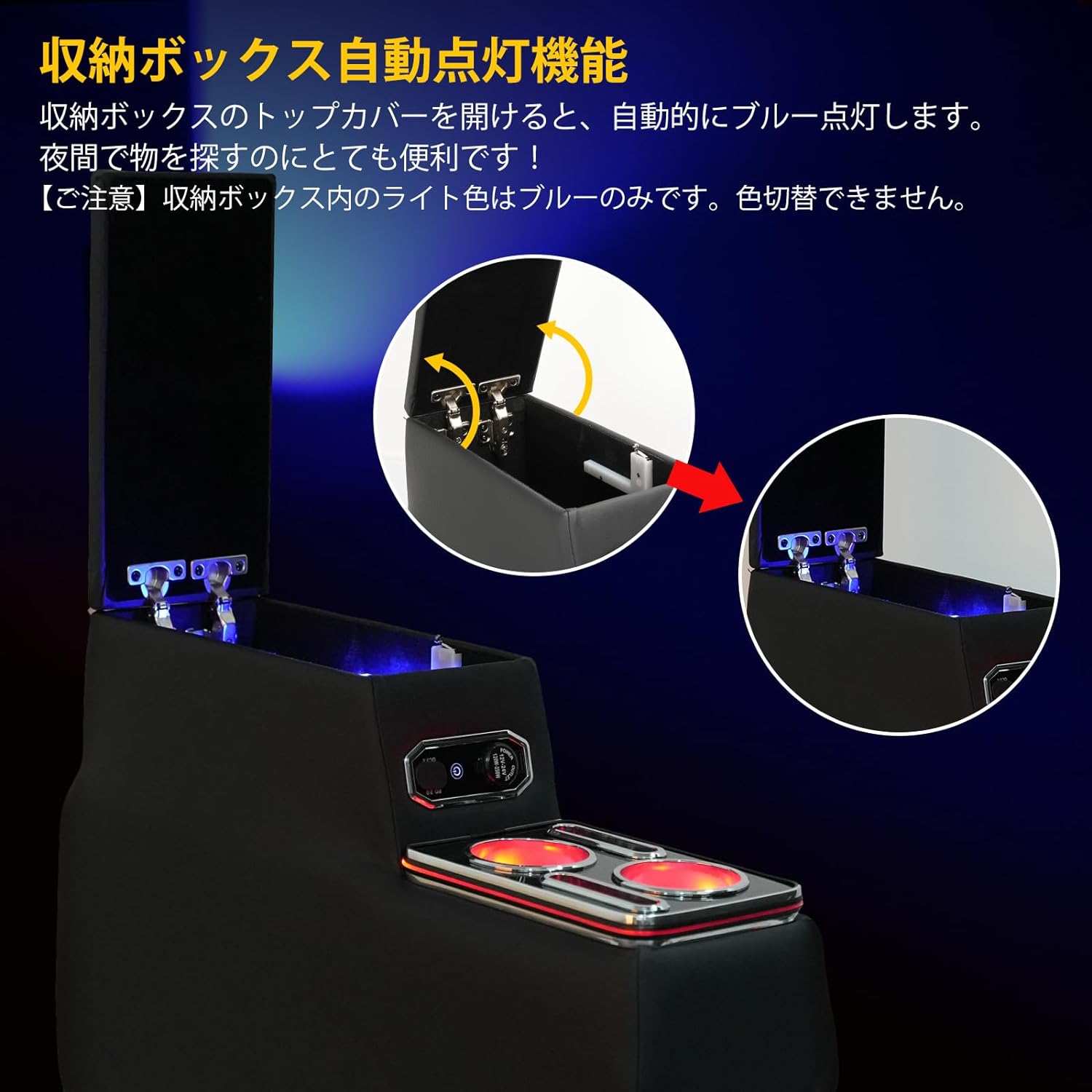 新型ヴォクシーノア90系ハイブリッド車適合アームレストコンソールボックス大容量収納Type-CQC3.0USBポート付き90系VoxyNoahハイブリッドSZグレード